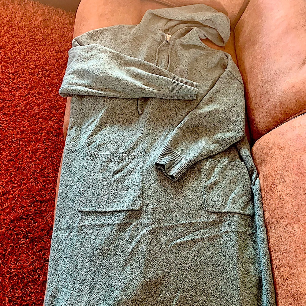 Hoodie Long Sweater Dress NWOT